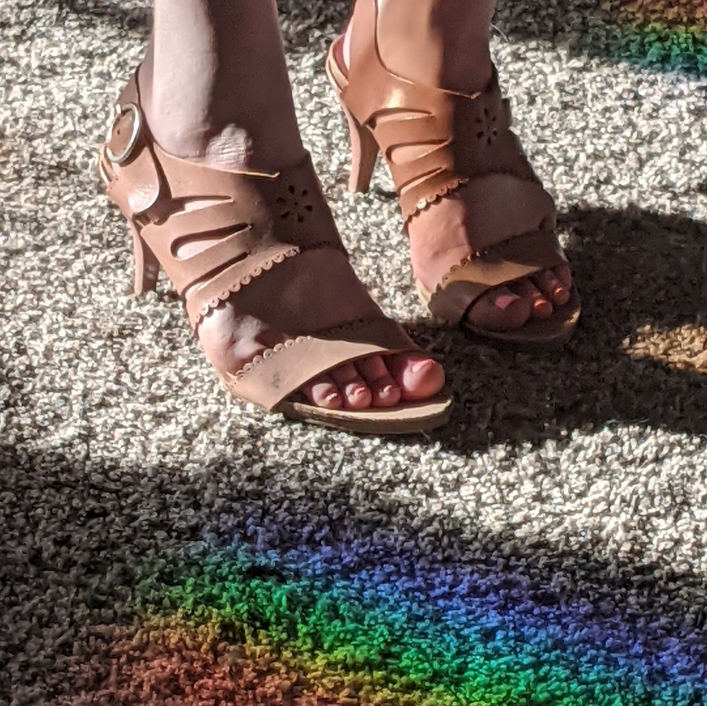 Pedro Garcia Tan Leather Heels With Buckle